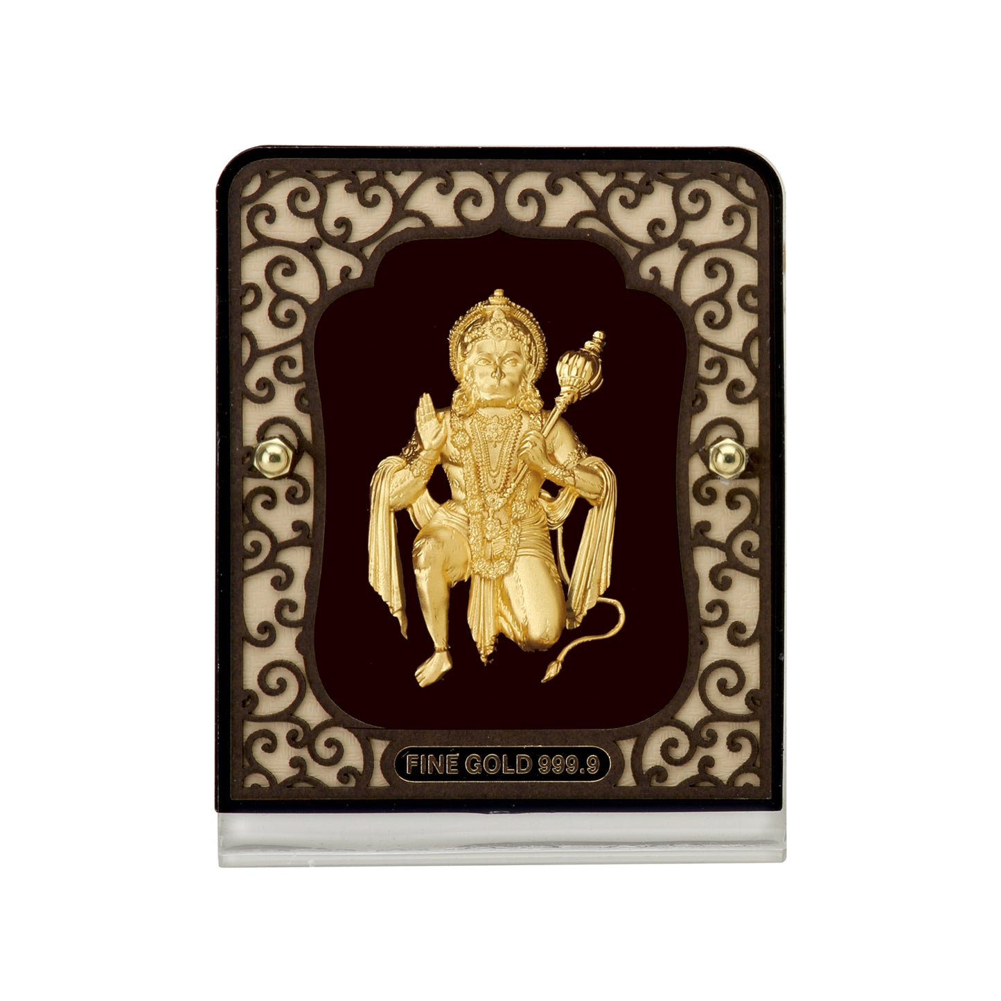Hanumanji - 24K Gold Foil Solid Carving Table top