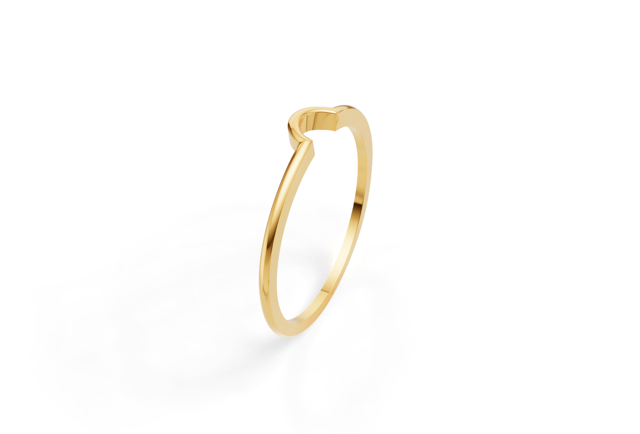 Sanya - 14K Gold Zircon Stack Ring