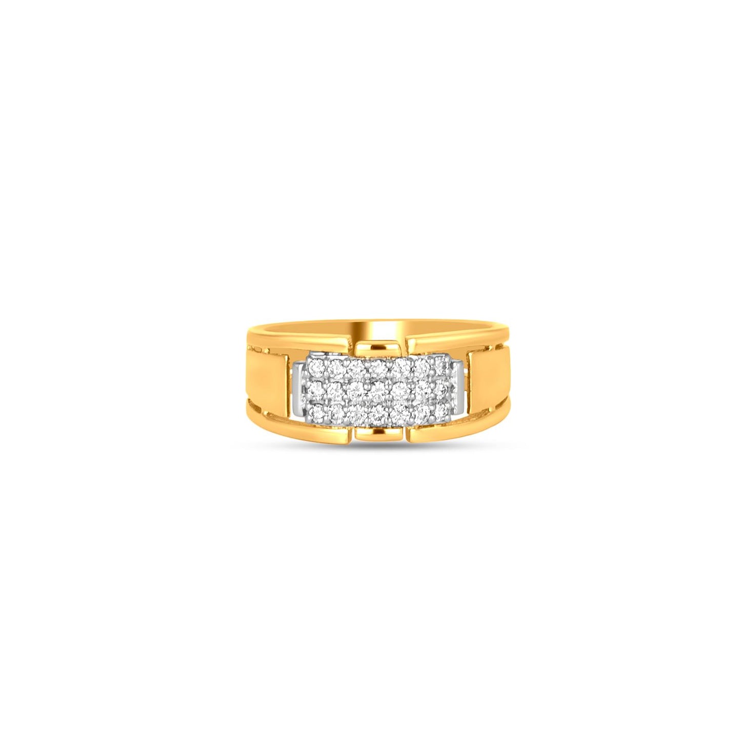 Faron Diamond Band Ring In 18K Yellow Gold