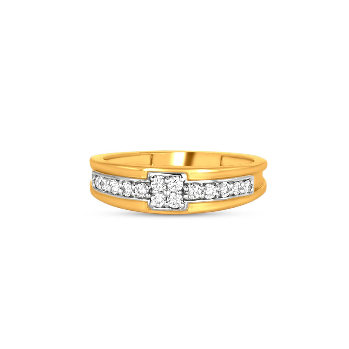 Adonis Diamond Band Ring In 18K Yellow Gold