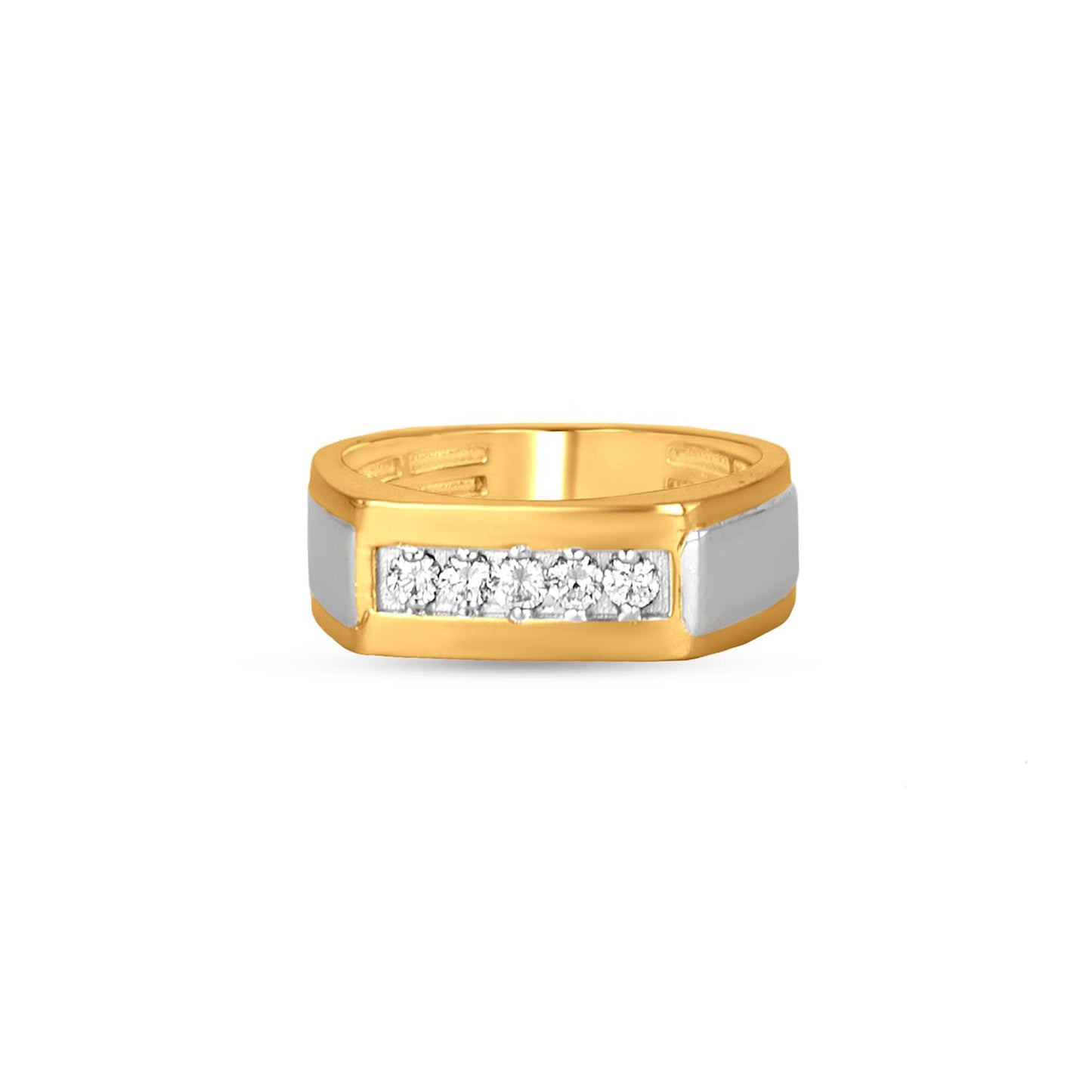 Zia Diamond Band Ring In 18K Yellow Gold
