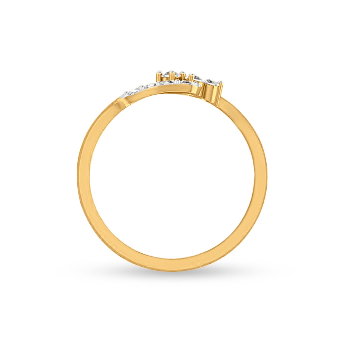 18K Gold Midi Diamond Ring