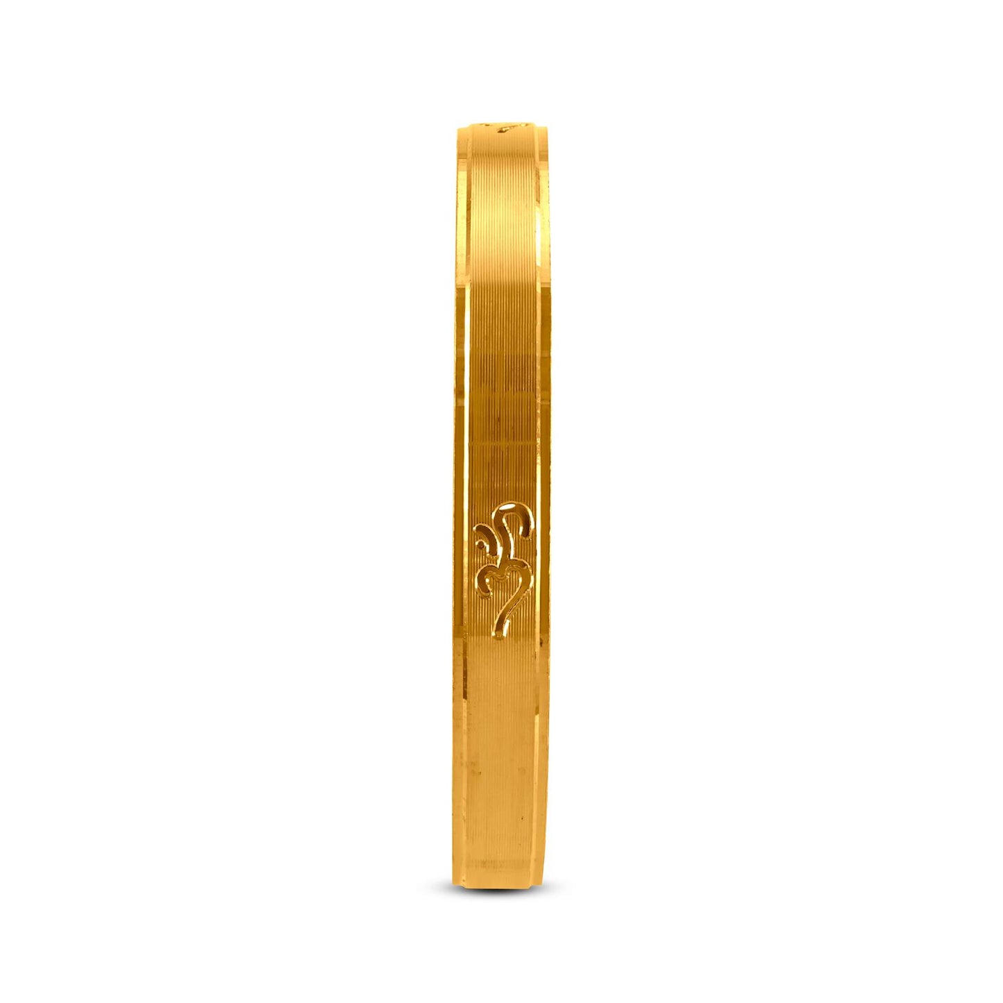 Om Signet Bracelet In 22K Gold