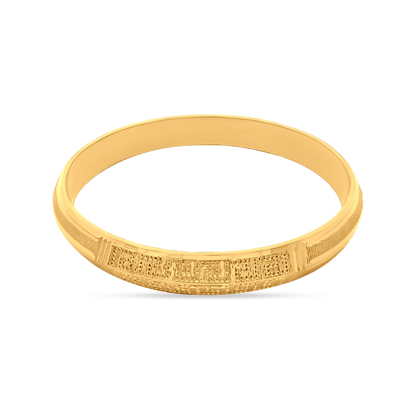 Rajveer 22K Yellow Gold Solid Gents Kada