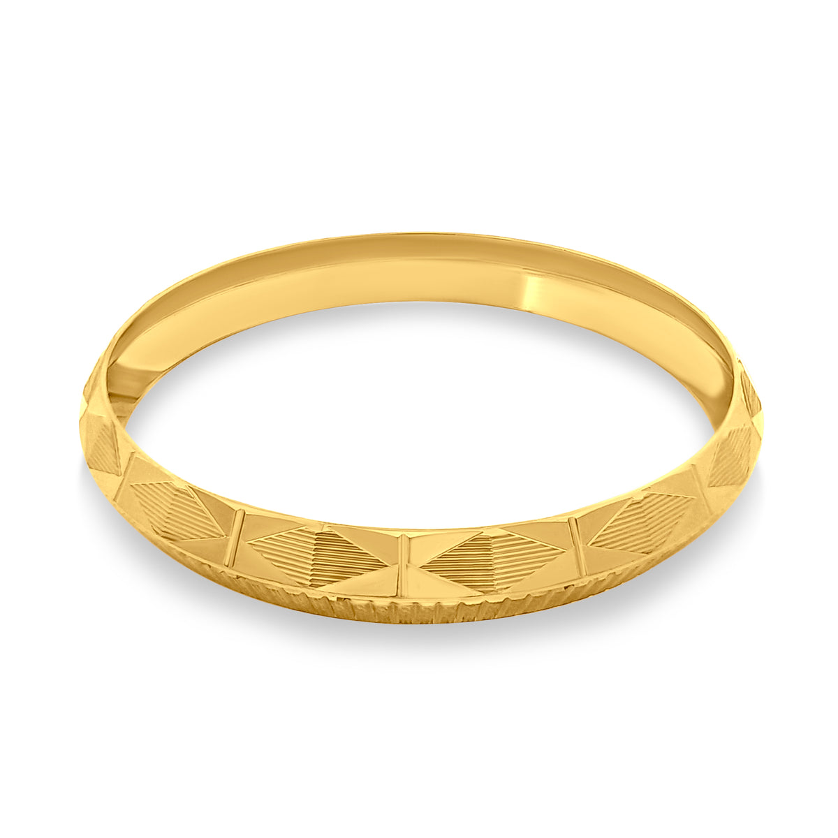 Veer 22K Yellow Gold Solid Gents Kada