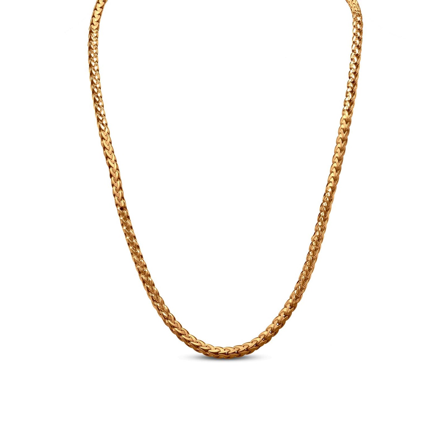 Men's Cuban Link Chain In 22K Gold
