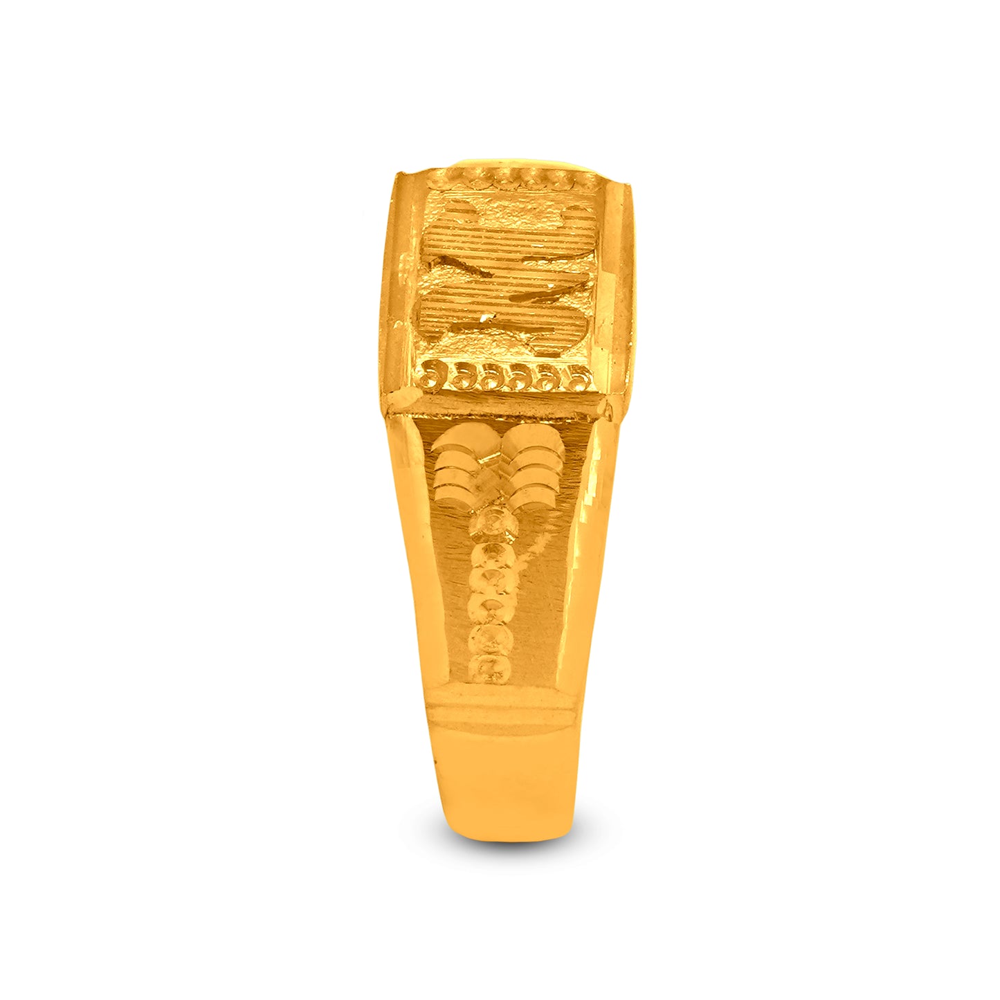 Initial Ring In 22K Gold