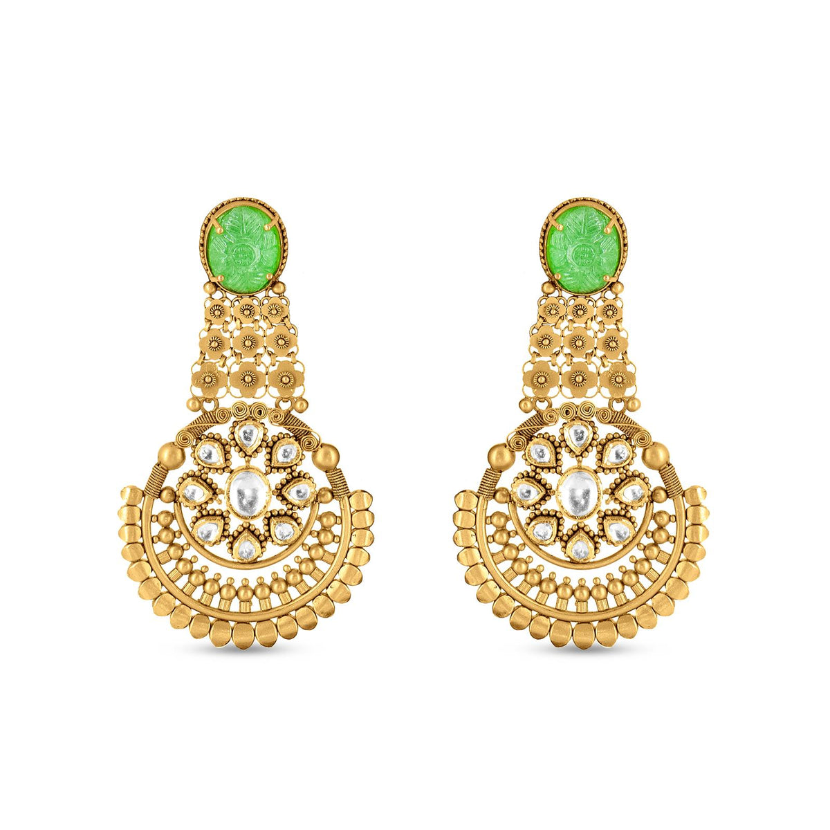 Jasmine Collar Necklace Set In 22K Gold