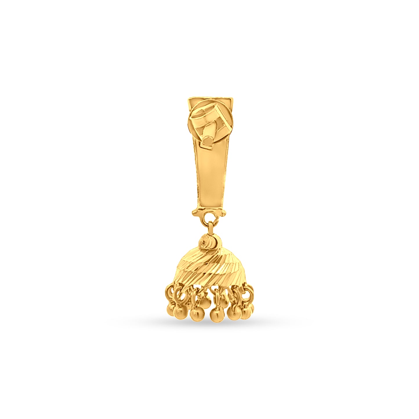 Isha 22K Yellow Gold Jhumka Earrings