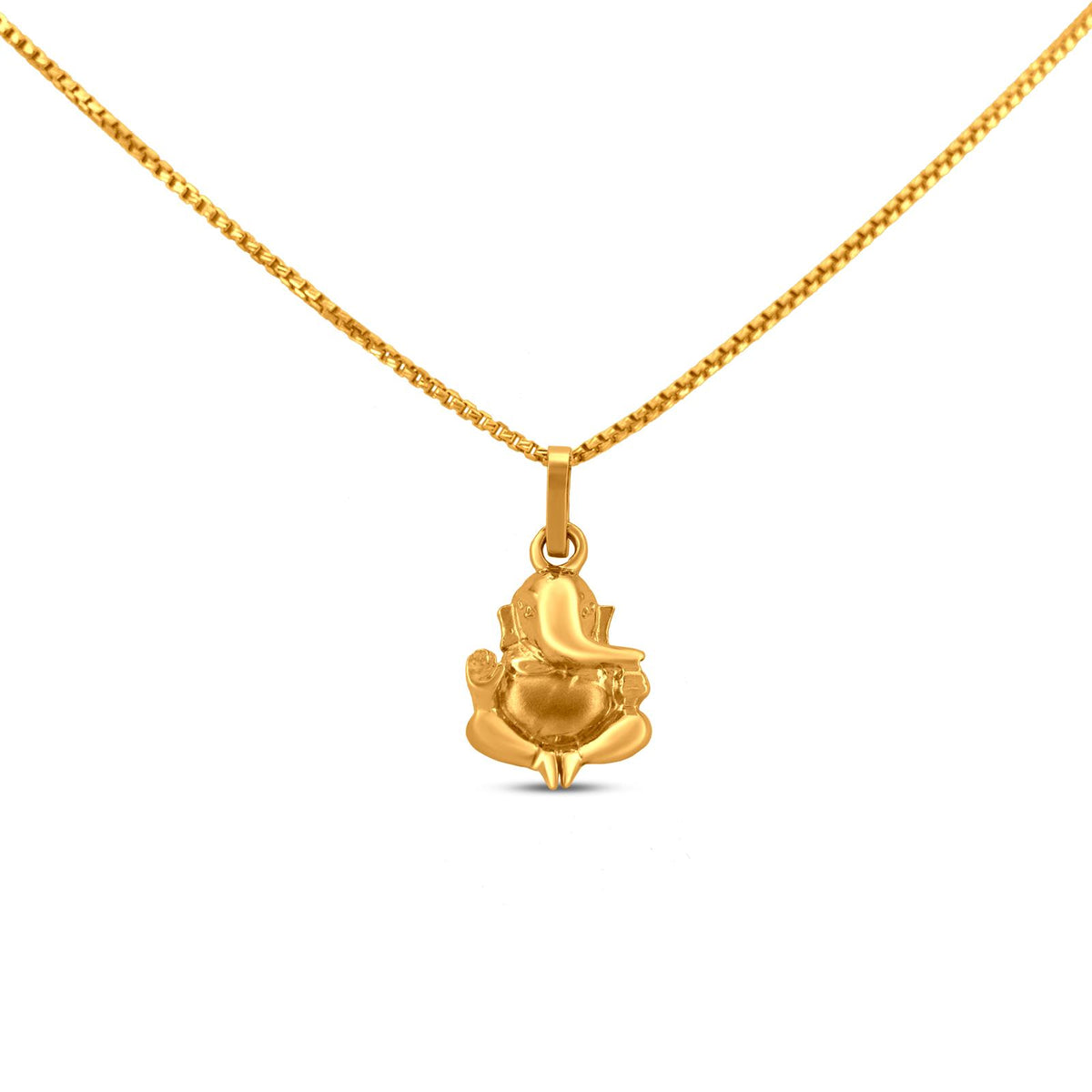 Ganesh Locket In 22K Gold