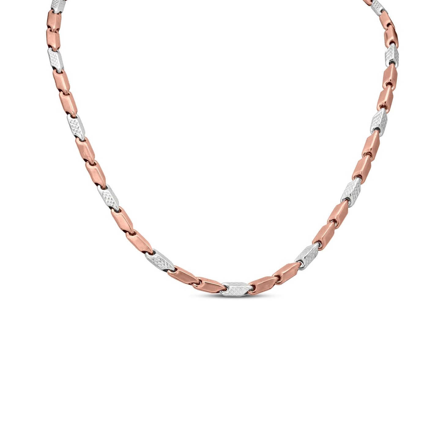 Pegasus Chain In 18K Rose And White Gold