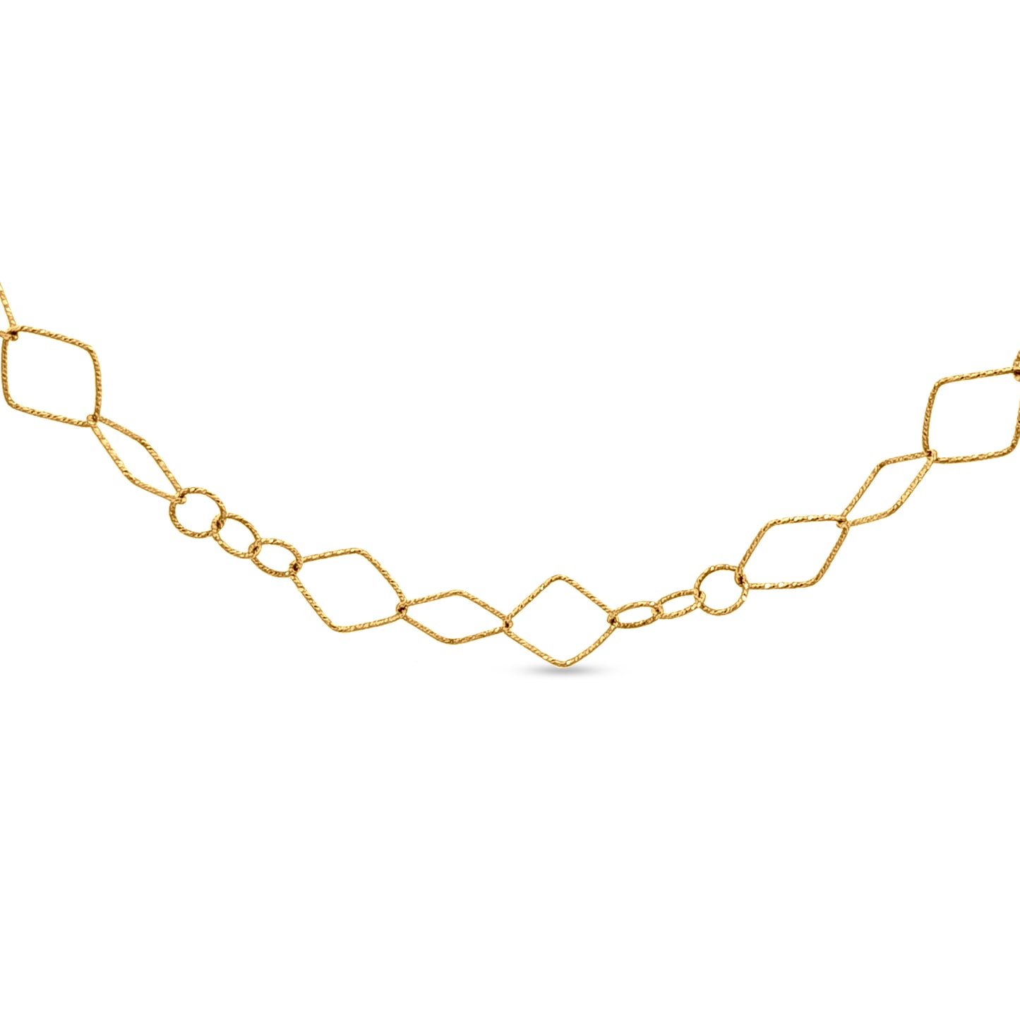 22K Gold Contemporary Artistic Design Womens Chain