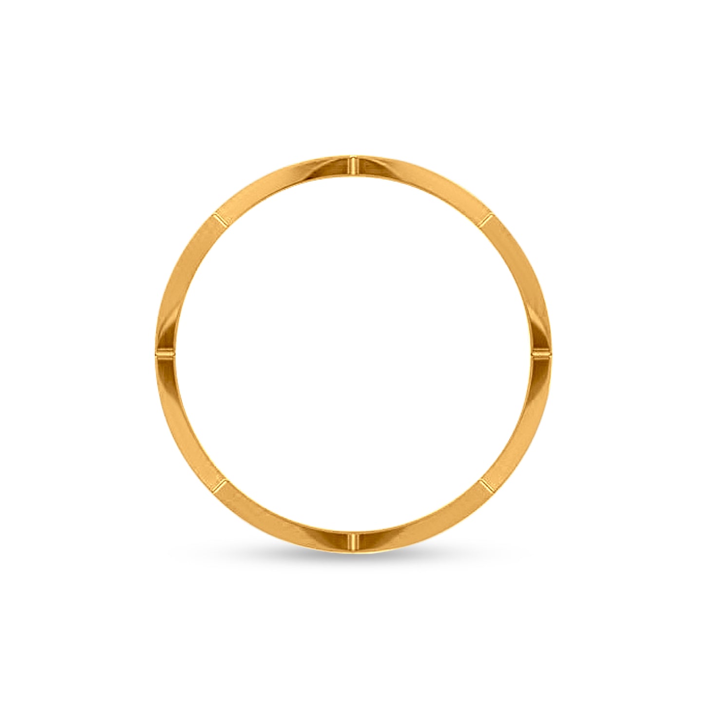 Pushpanrita: 22K Yellow Gold Wavy Designer Ring