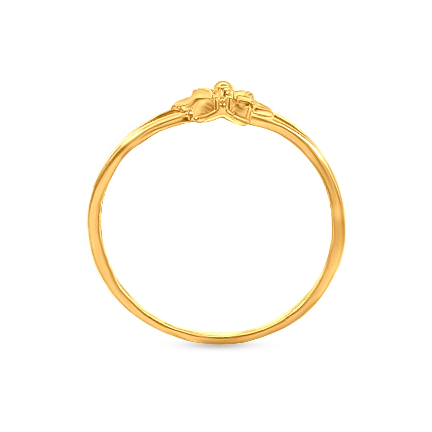 22k Gold Split Shank Midi Ring