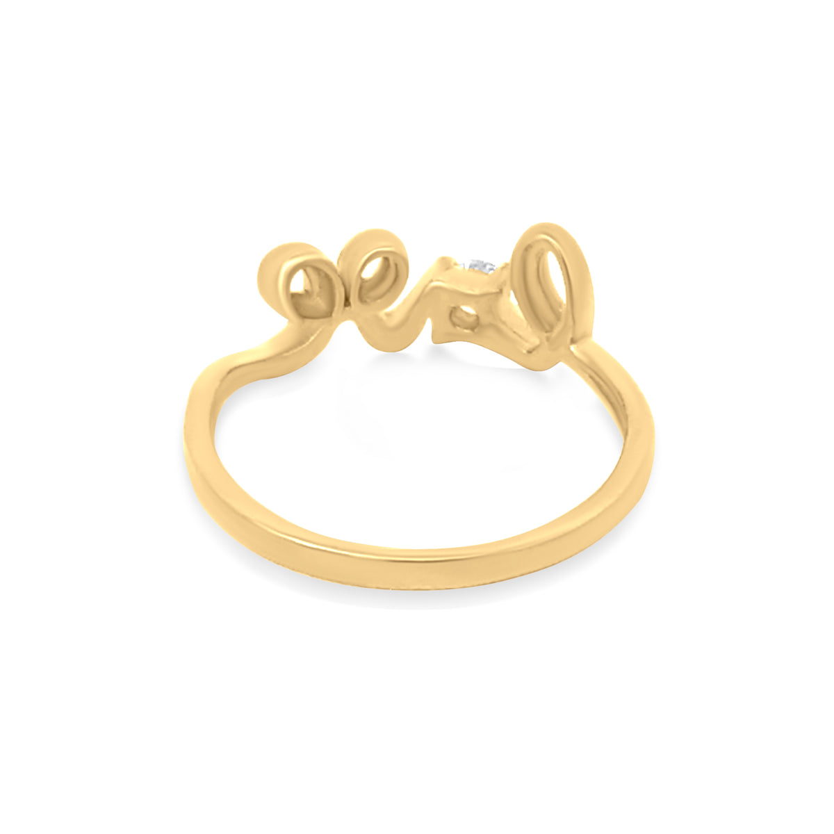 22K Yellow Gold Stone Ring
