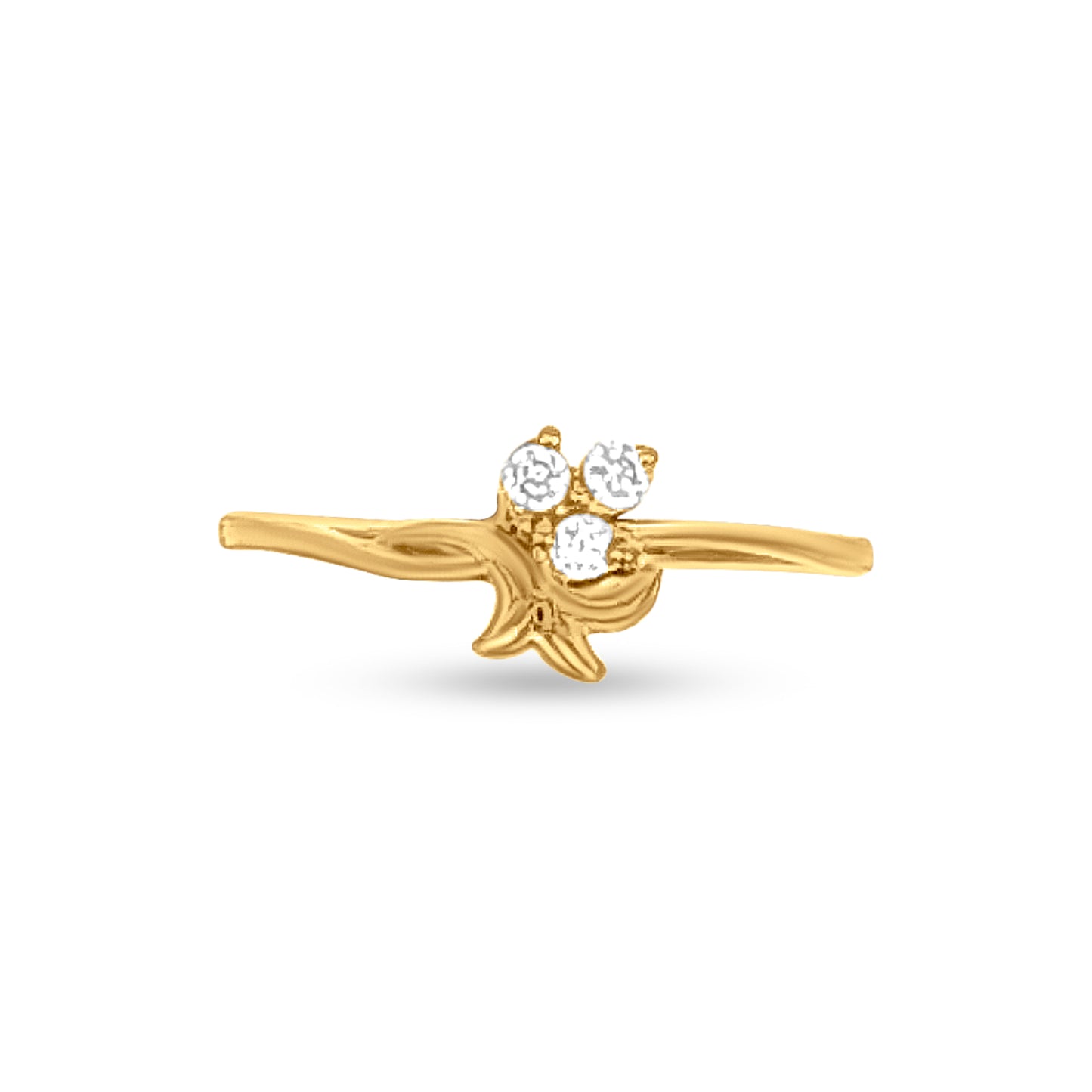 22k Gold Minimalistic Ladies Ring