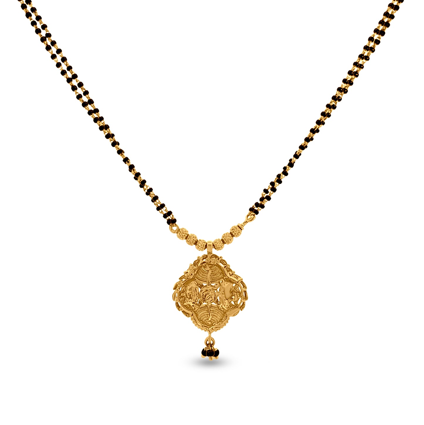 Nandini 22K Gold Classic Mangalsutra with Double Layered Chain