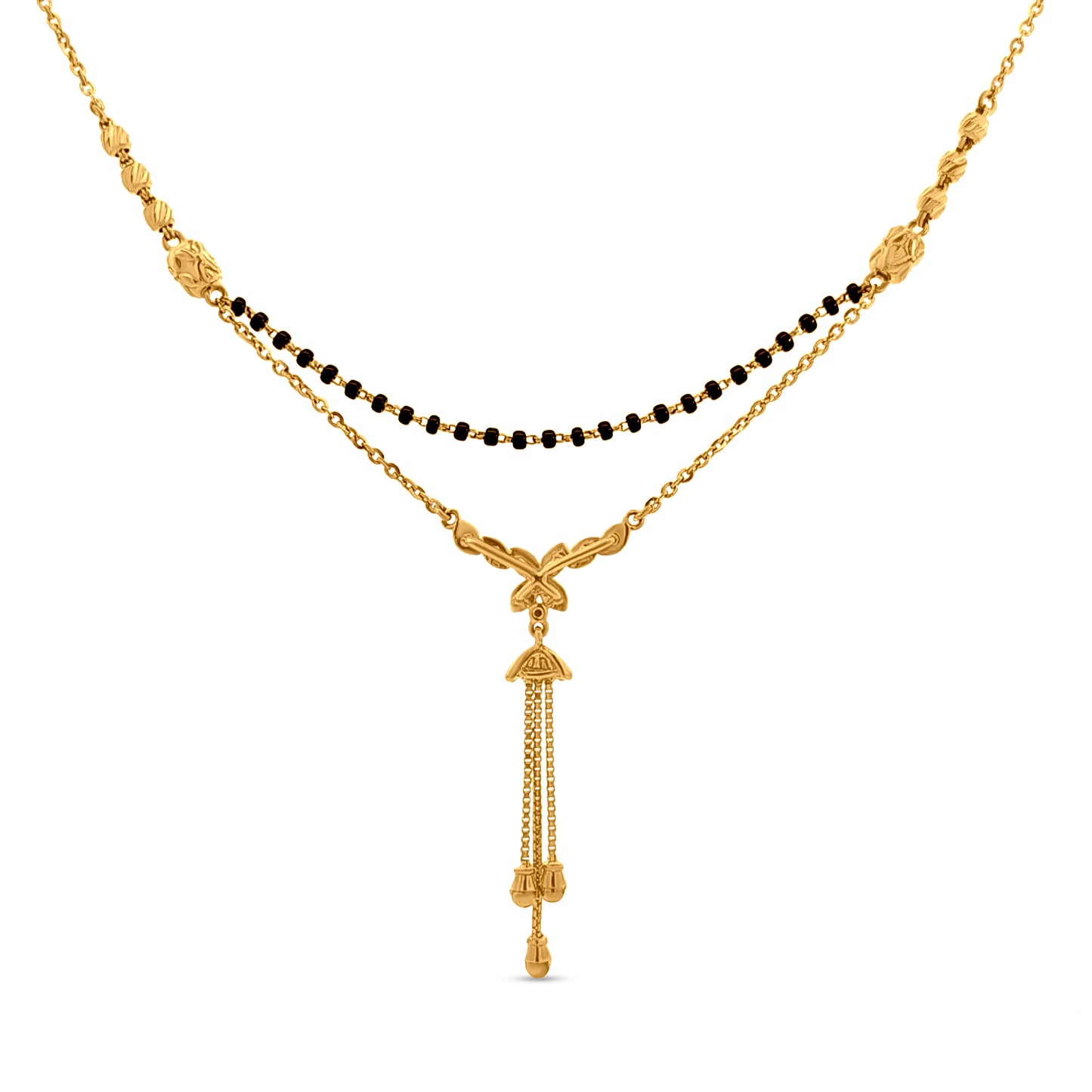 22K Gold Indo-Western Layered Mangalsutra
