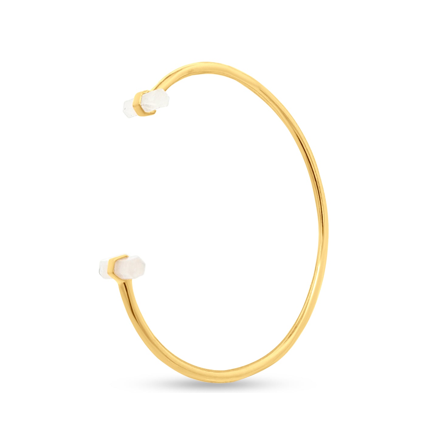 925 Silver Cuff Bangles in Gold Tone