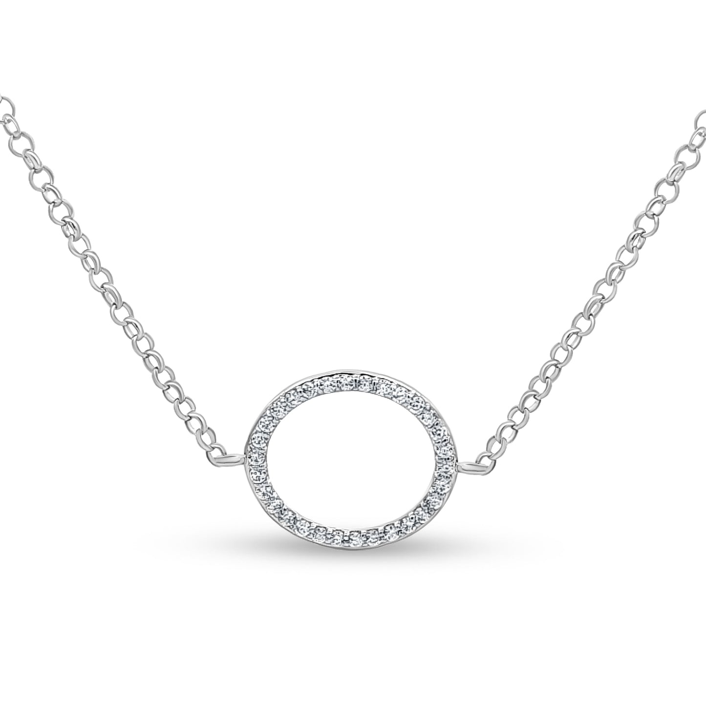 Charm-Embellished Layered 925 Silver Chain Necklace