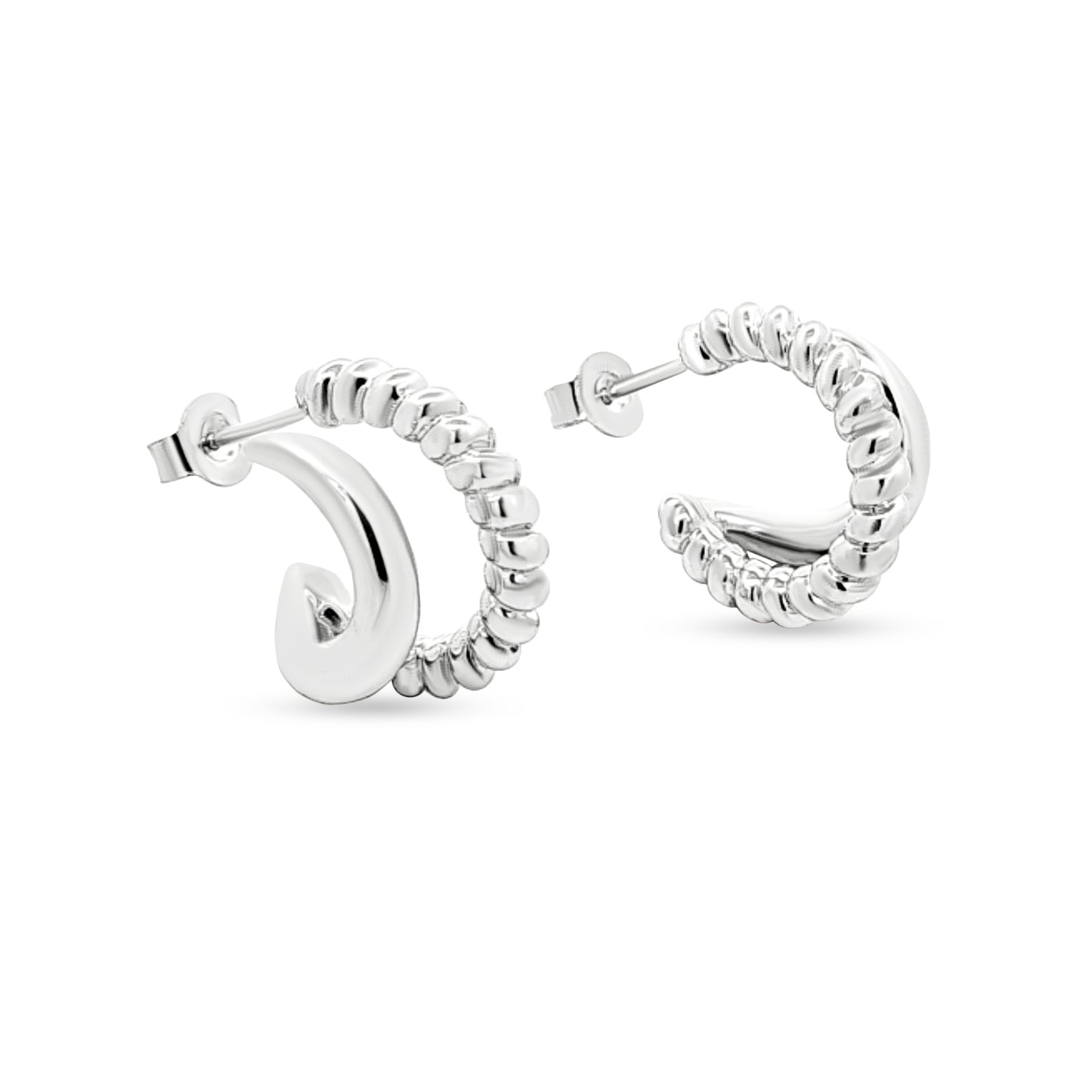 Yamini's Boho Tribal Silver Studs