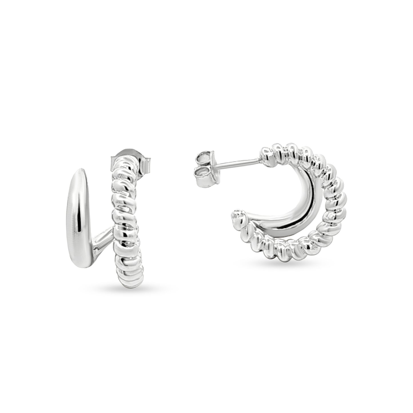 Yamini's Boho Tribal Silver Studs