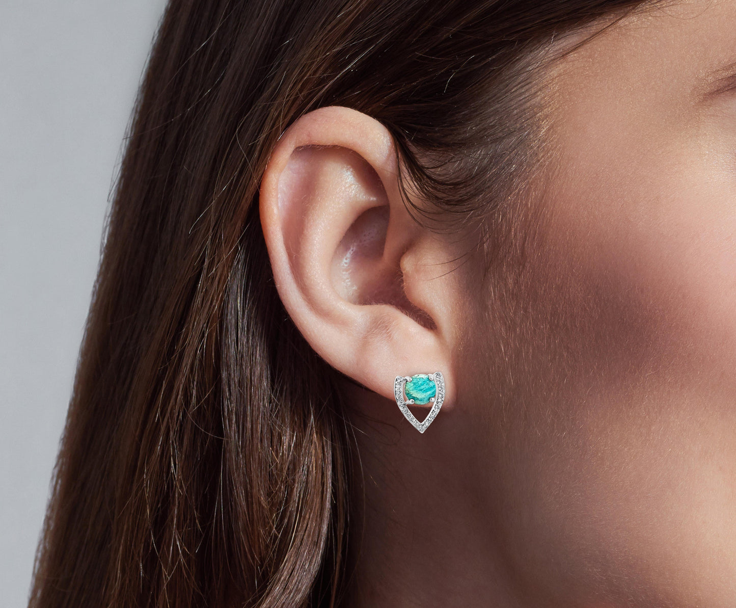 Leena's Vibrant Earth Turquois Color Stone Earring