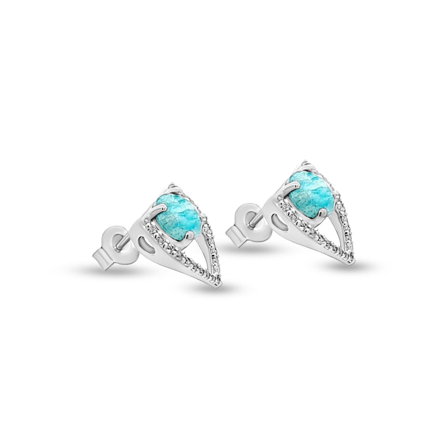 Leena's Vibrant Earth Turquois Color Stone Earring