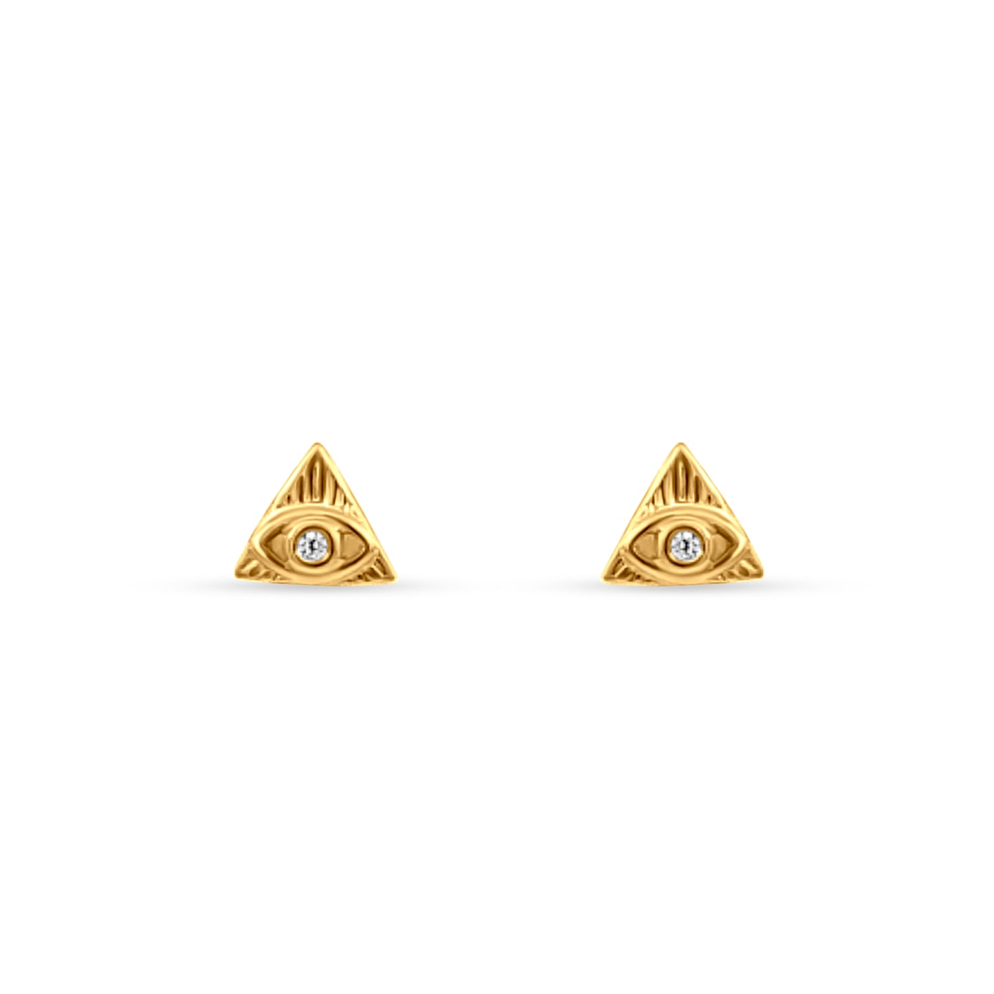 Nila's Triangle Eye Silver Studs