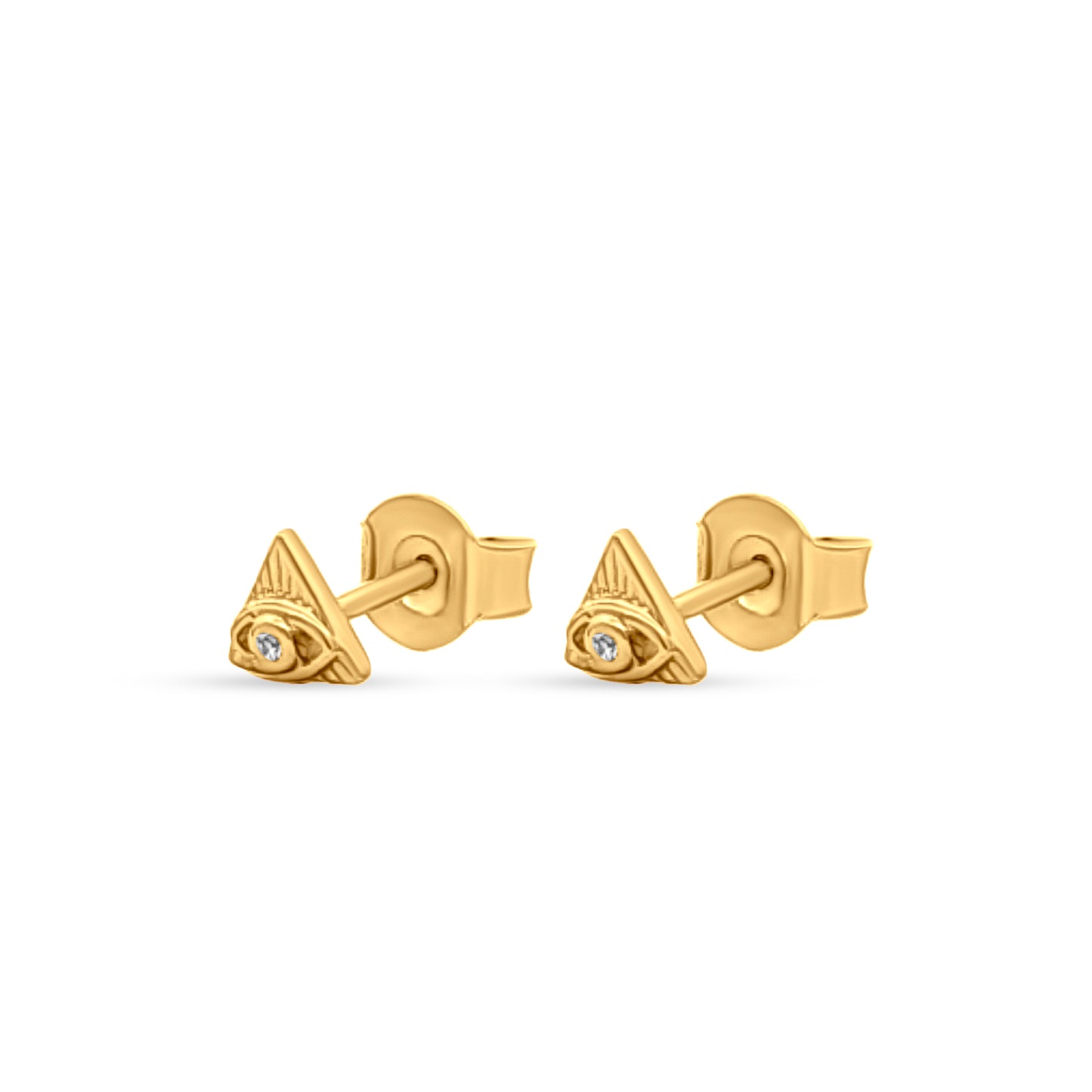 Nila's Triangle Eye Silver Studs
