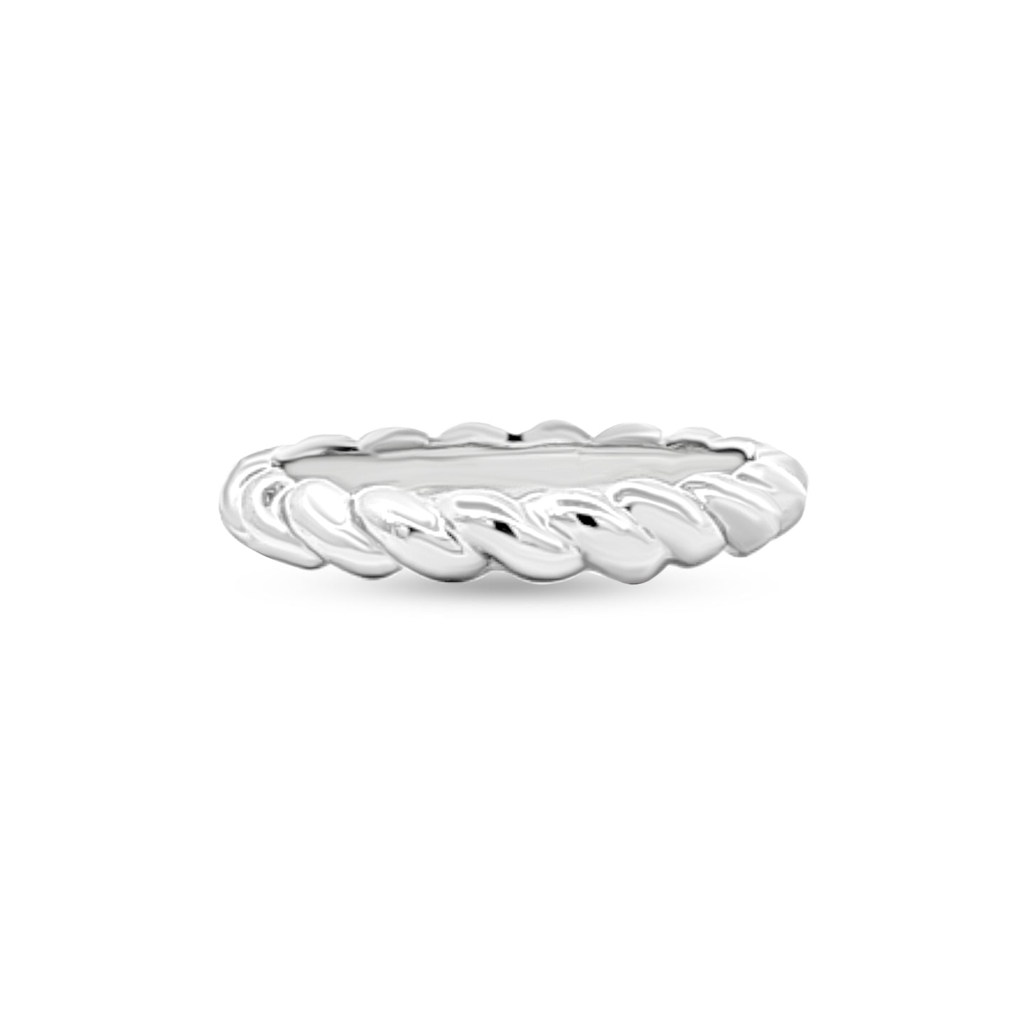 Sterling Silver Swirl Band Ring
