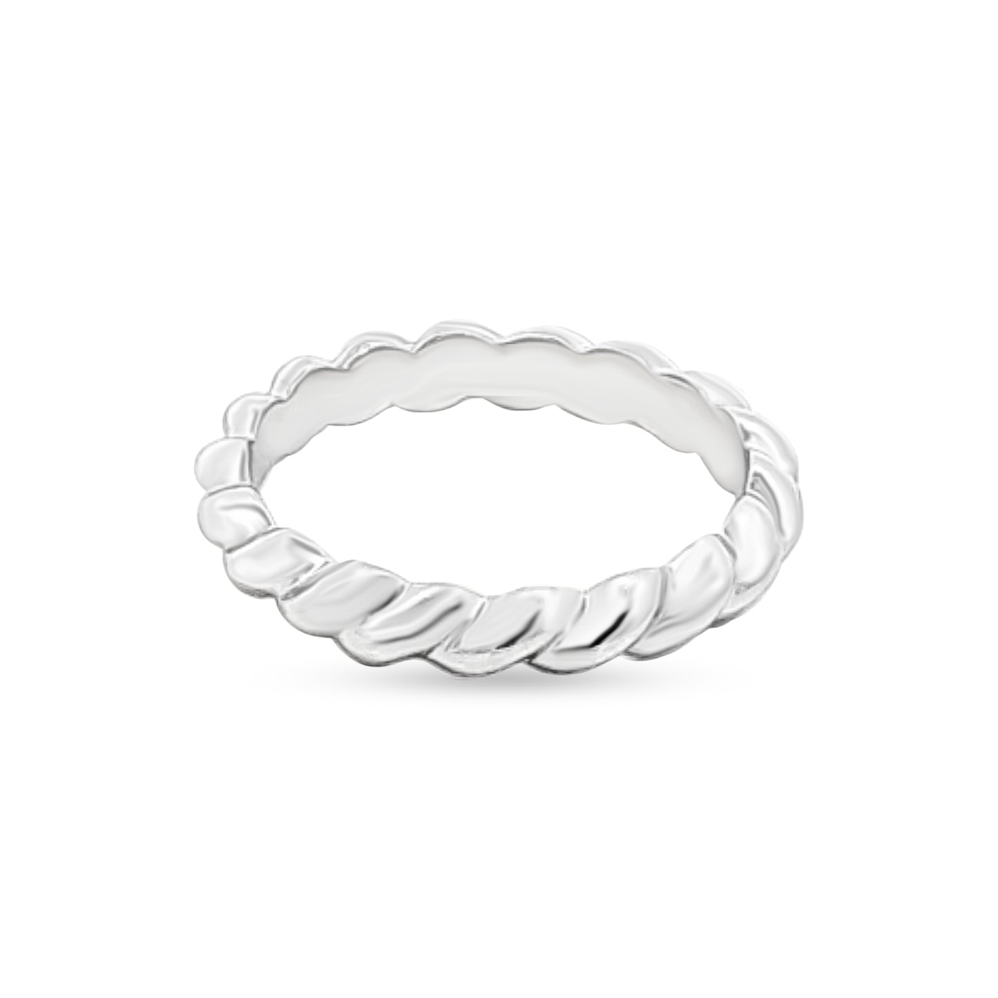 Sterling Silver Swirl Band Ring
