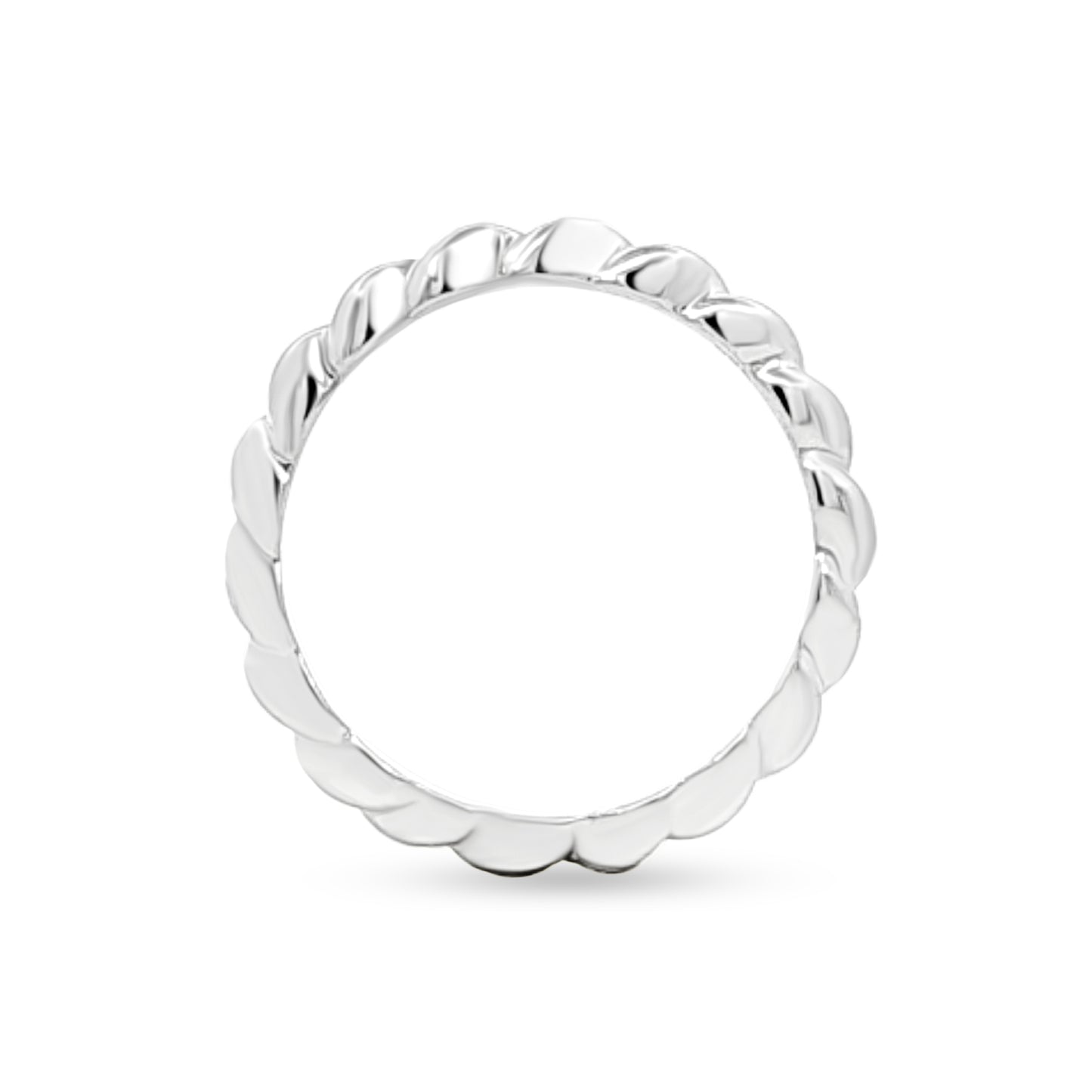 Sterling Silver Swirl Band Ring
