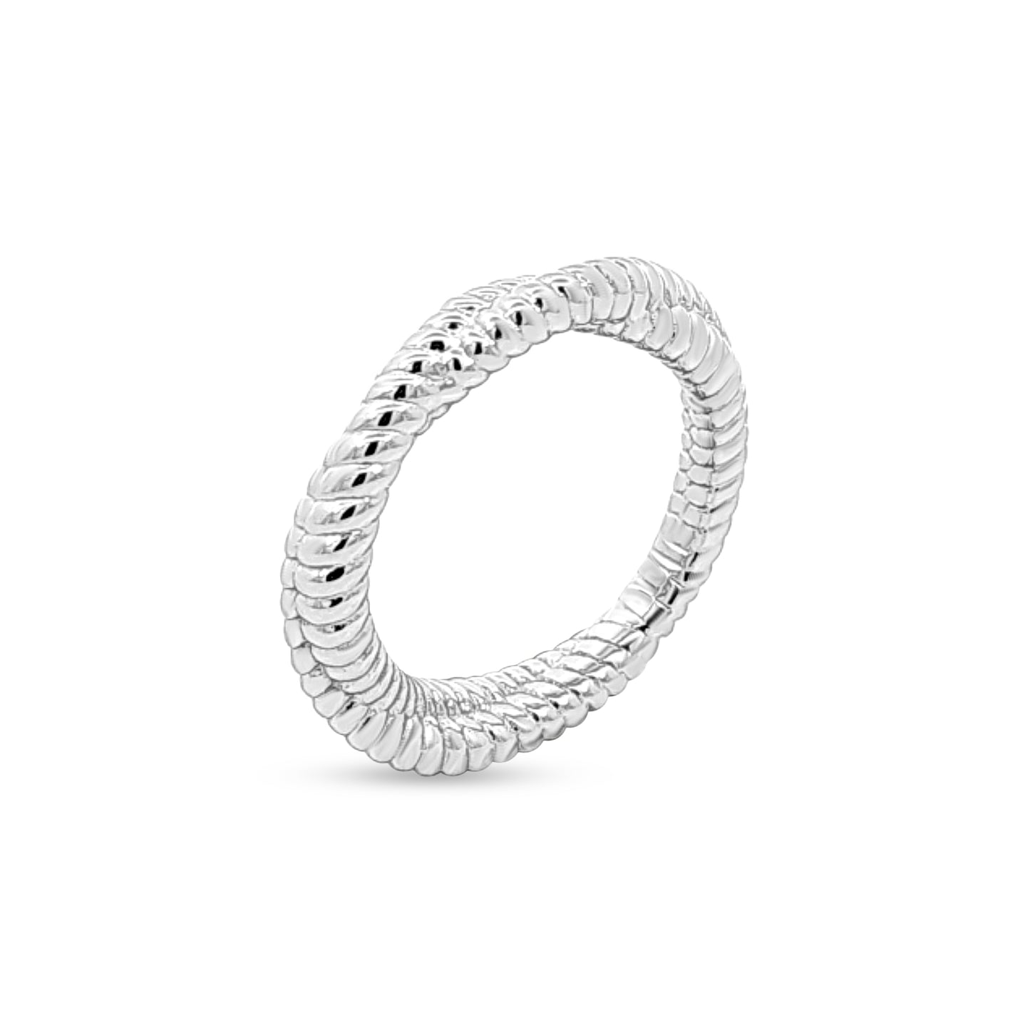 Anaya Twist: Spiral Twisted Sterling Silver Band