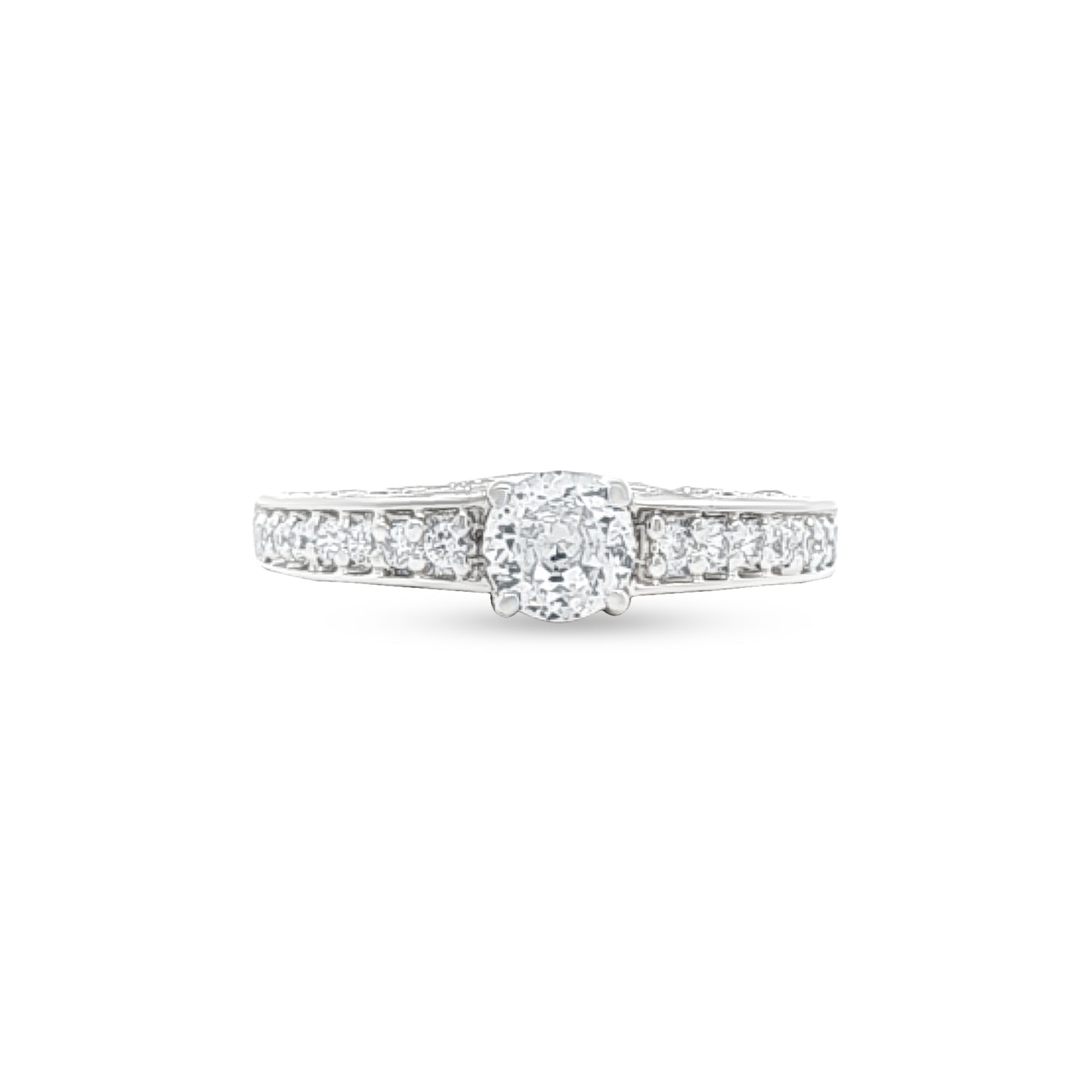 Beautiful Sterling Silver Wedding & Engagement Ring