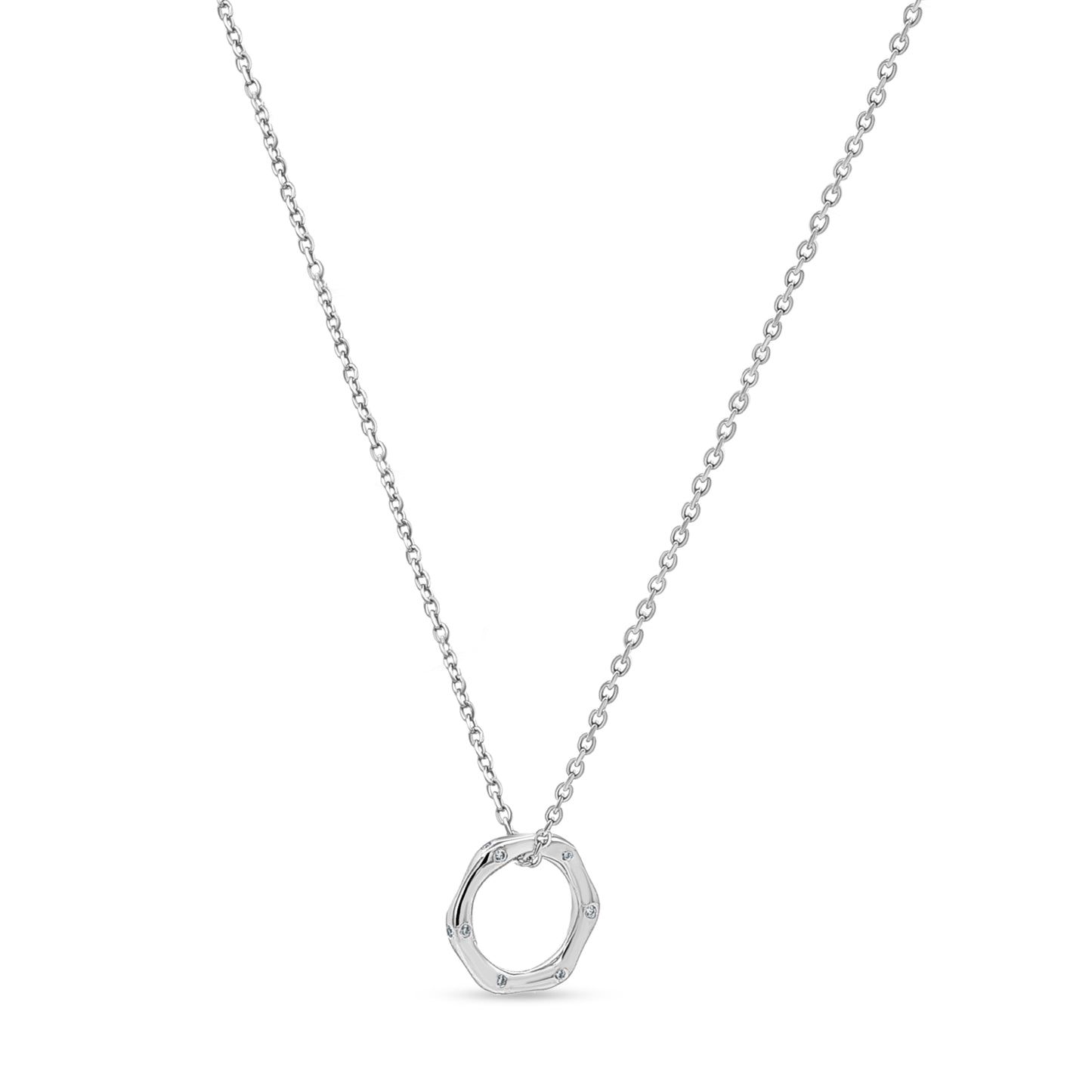 Meera's Modern Muse: Sterling Silver Nut Motif Pendant