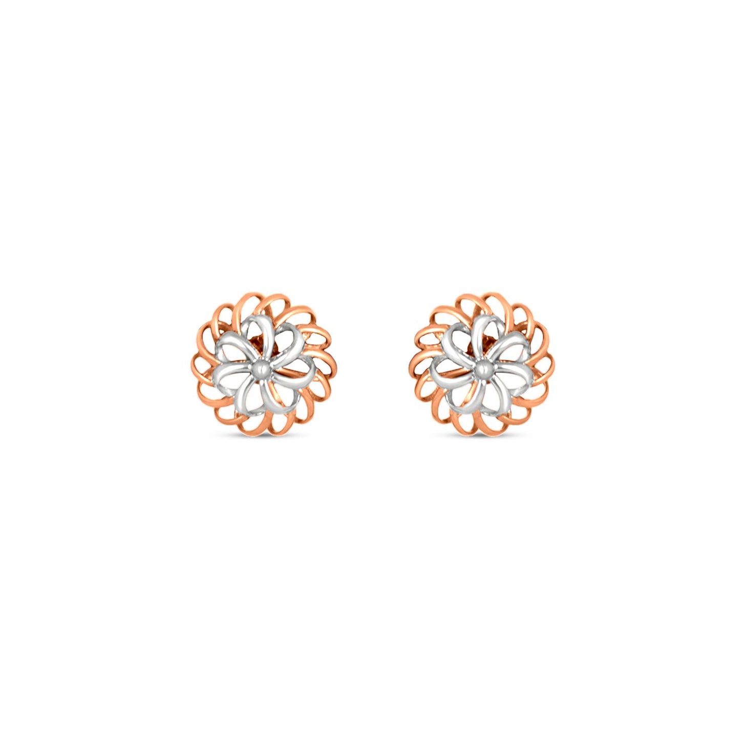 Fleur Tops In 14K Rose Gold