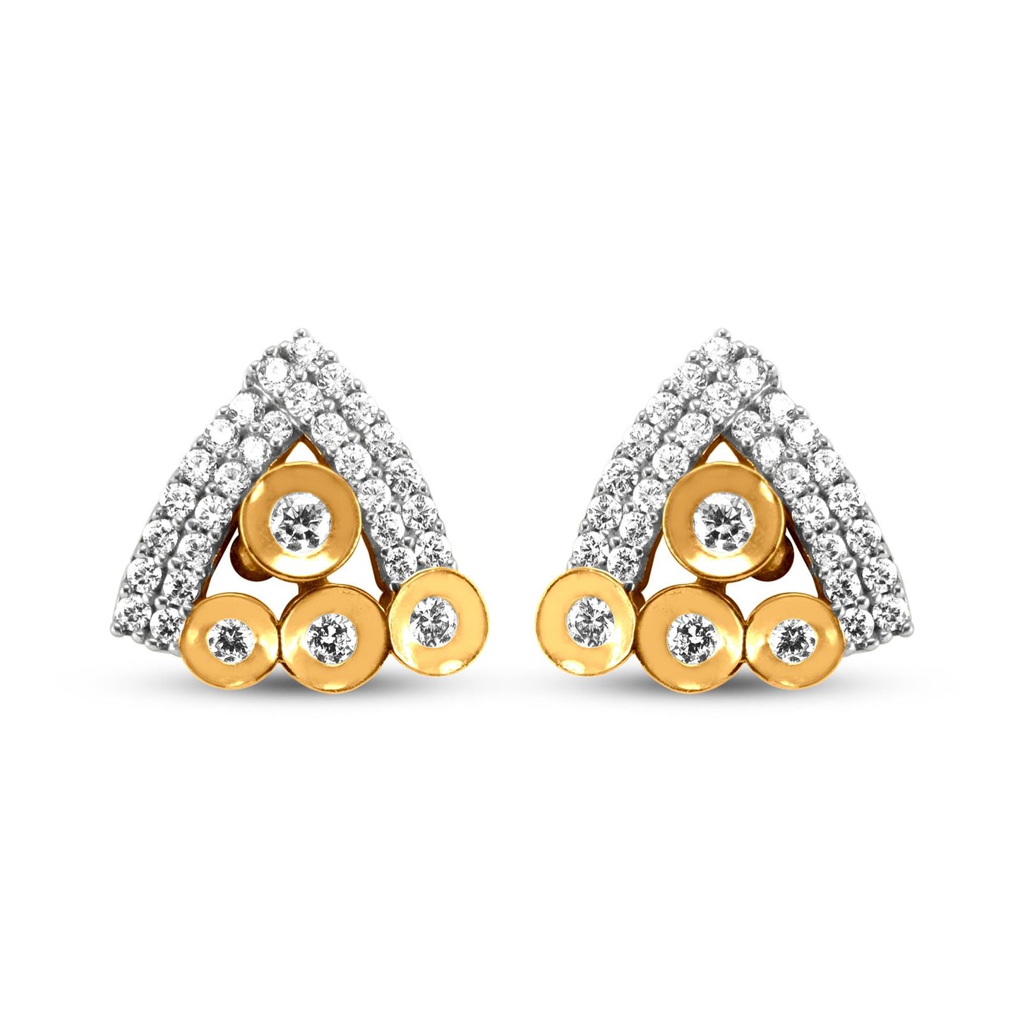 22k Gold Geometrical Tops: Elegance for Women & Girls