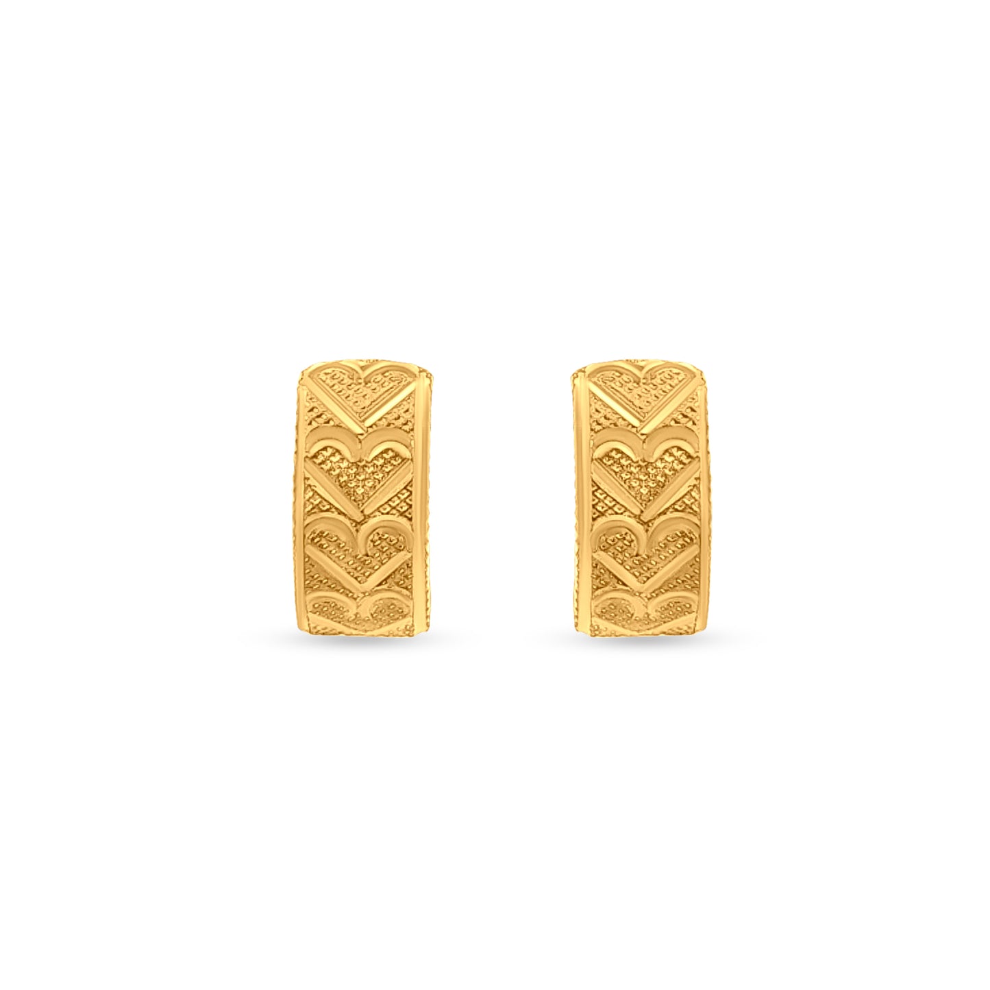 22k Gold Minimalist Huggie Hoop Earrings