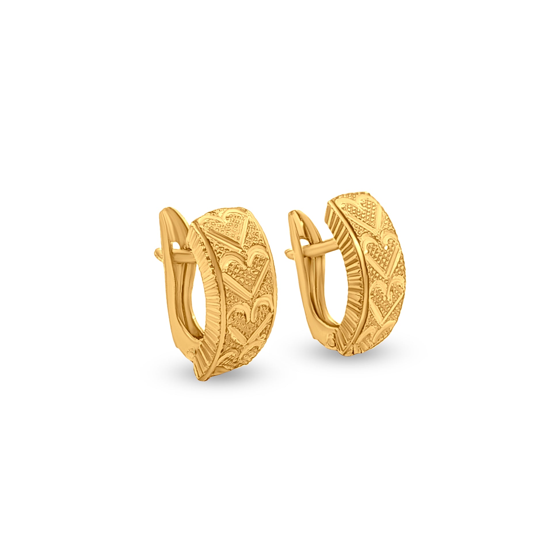22k Gold Minimalist Huggie Hoop Earrings