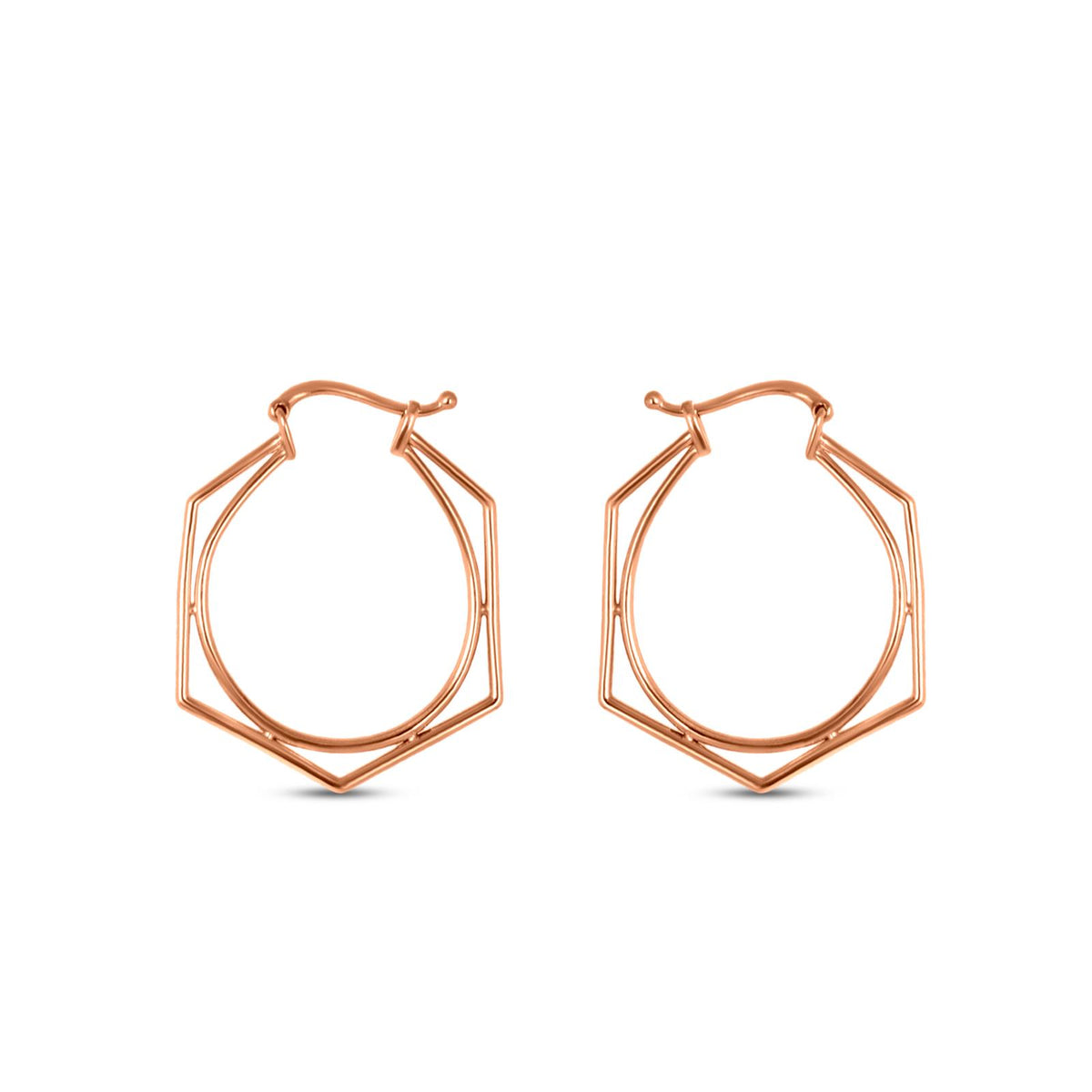 Geometrical Baalis In 14K Rose Gold