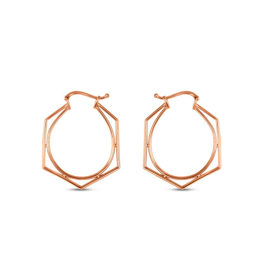 Geometrical Baalis In 14K Rose Gold