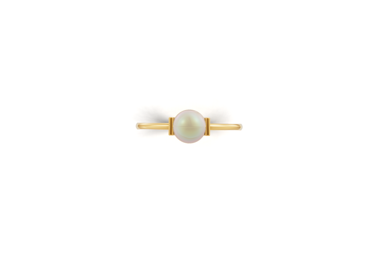 Mohati - 14K Gold Pearl Ring