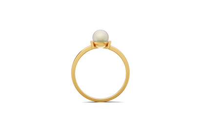 Mohati - 14K Gold Pearl Ring