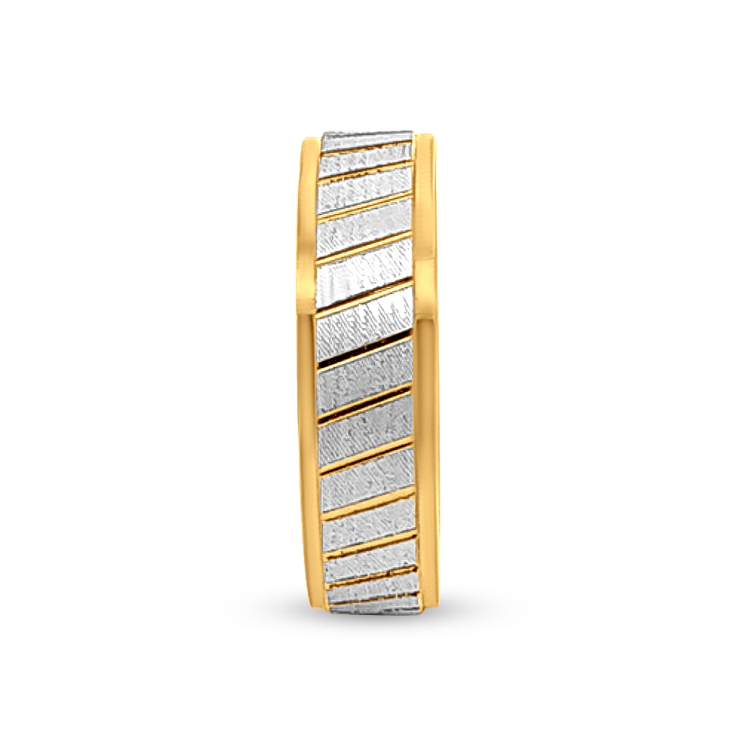 Radhika-Samarth 22k White and Yellow Gold Couple Ring Set