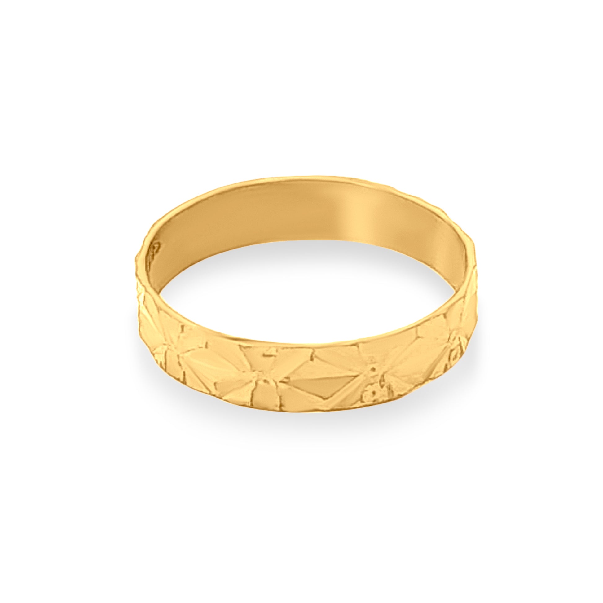 22k Gold Designer Couple Band Ring