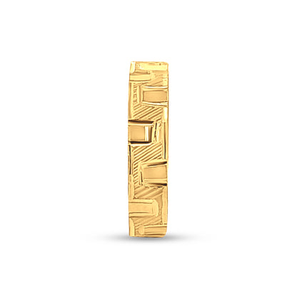 Lotus Love 22k Yellow Gold Couple Band