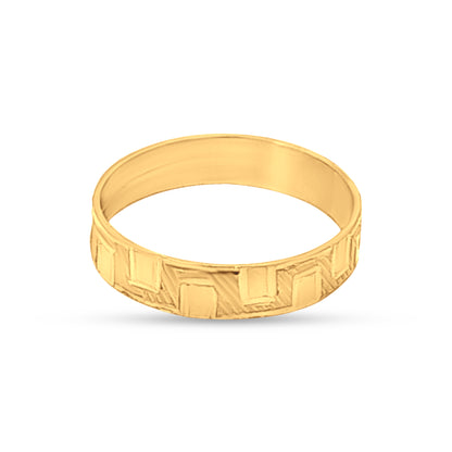 Lotus Love 22k Yellow Gold Couple Band
