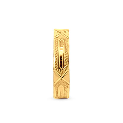 Golden Blossom 22k Yellow Gold Designer Couple Band Ring