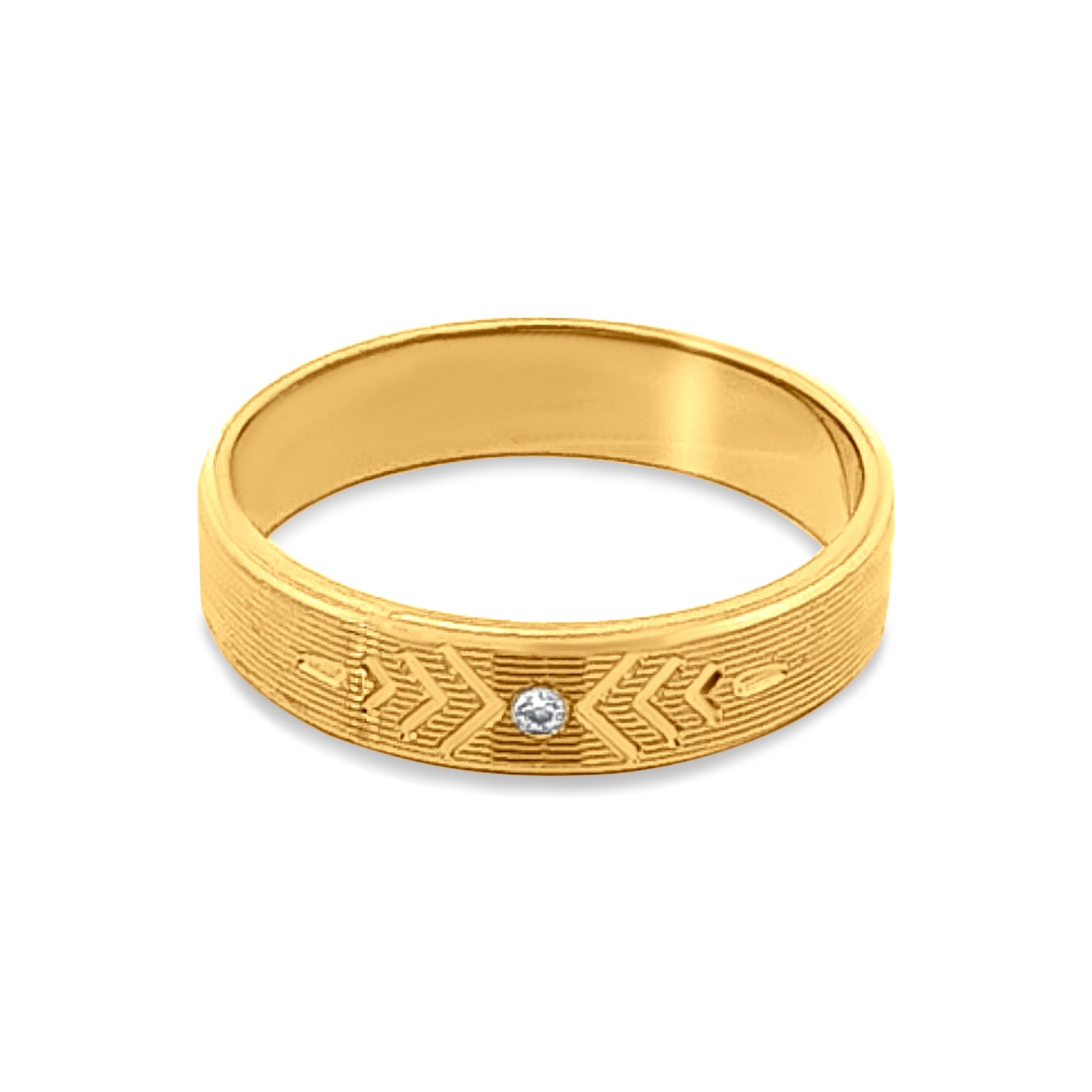 Arnika Bliss 22k Yellow Gold Couple Band Ring